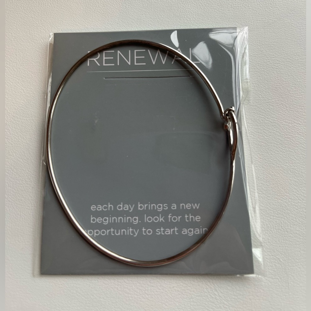 Origami Owl Renewal Silver Core Bangle Bracelet